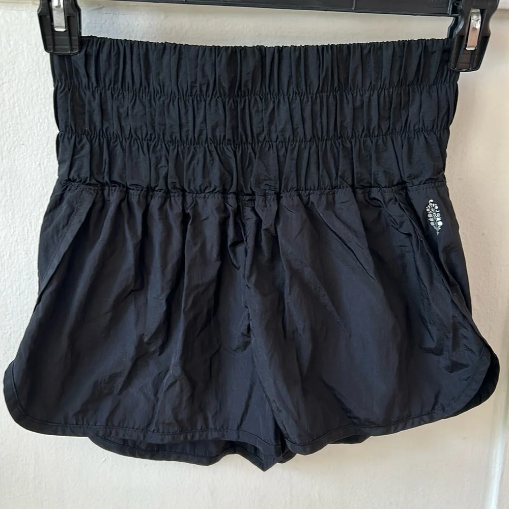 Free People Movement Way The Home Black Athletic Shorts Size Small